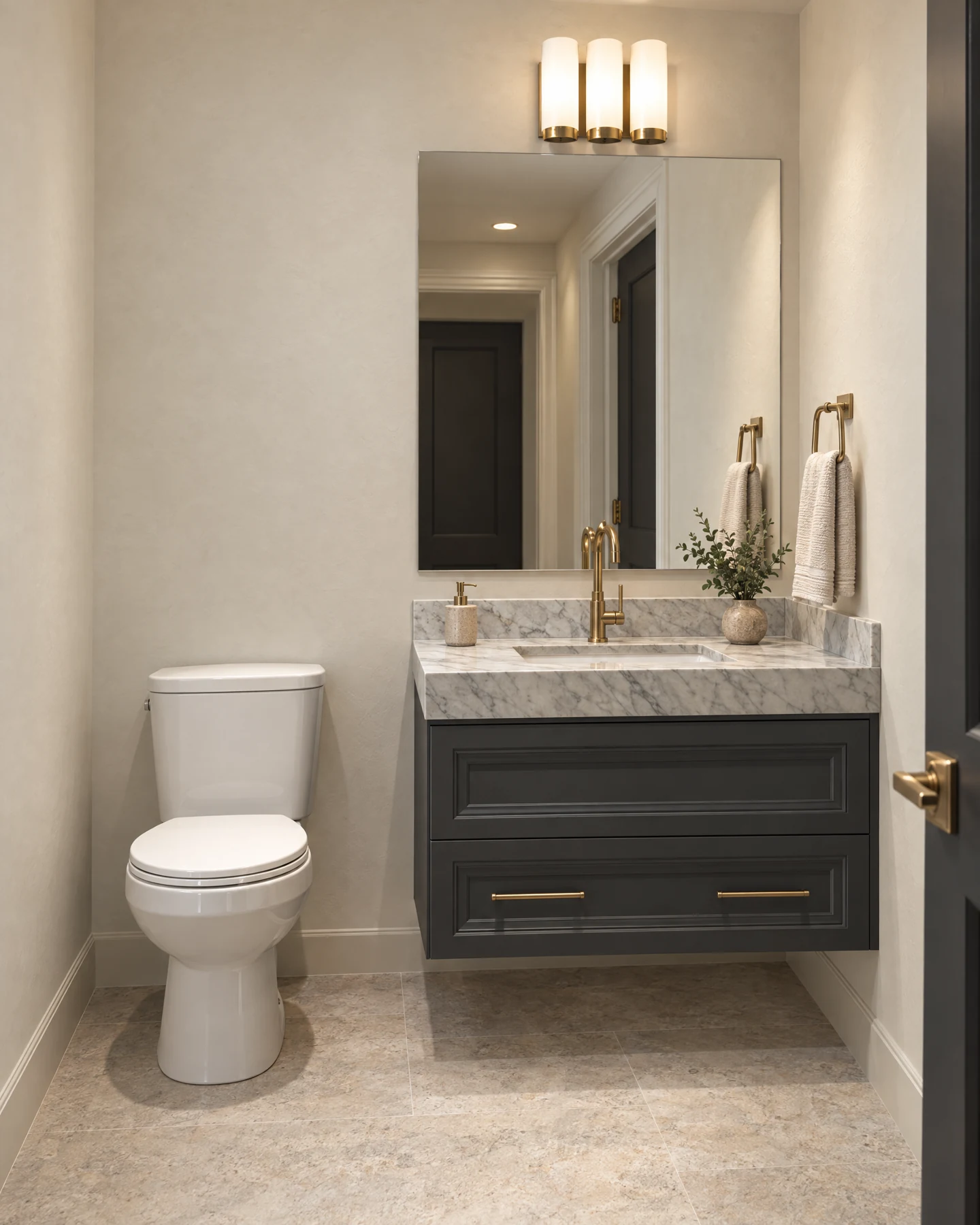 Proposed compact ADU bathroom