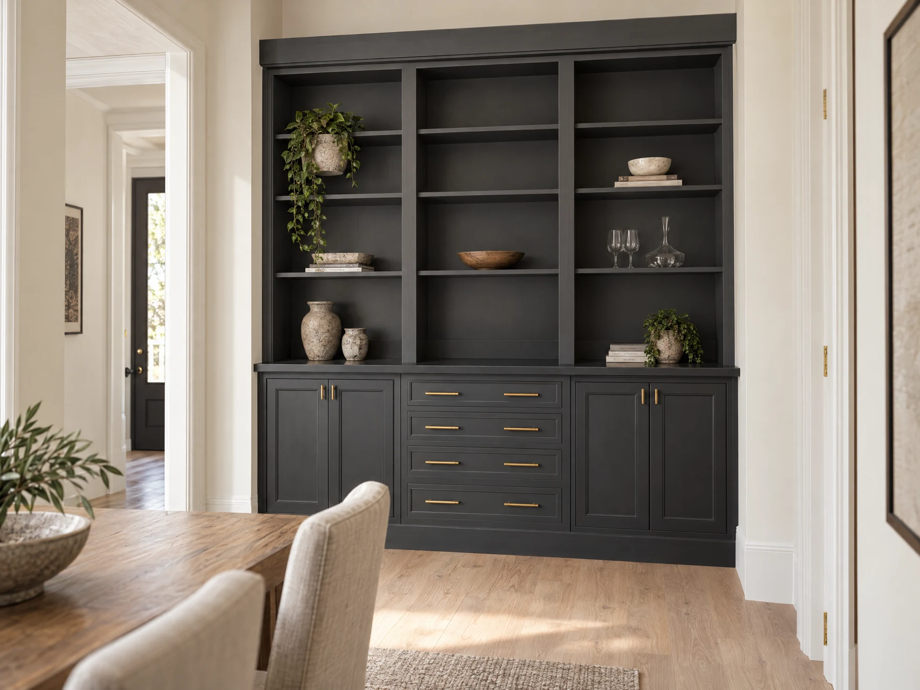 Proposed charcoal dining built-ins